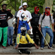 An anti-immigration march in South Africa sparks violence